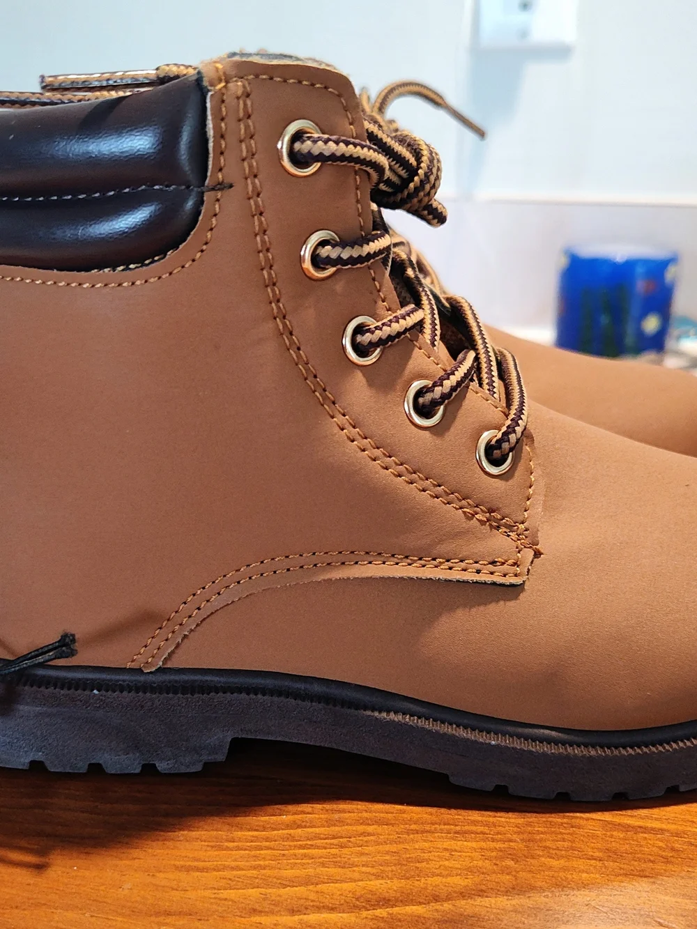 Kids Sz 13 Tan Lace-Up Ankle Boots for Everyday Play N W T